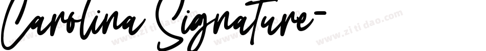 Carolina Signature字体转换